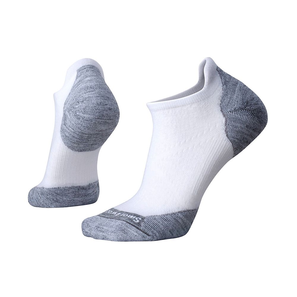 The North Face Socks Womens Australia - The North Face Smartwool Phd Run Light Elite Micro White / L